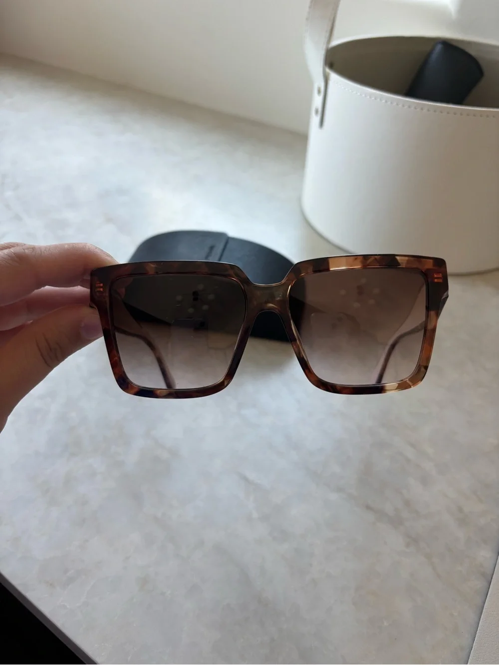 BRAND NEW : Prada Women's Tortoiseshell Sunglasses - Browni Gradient Lenses